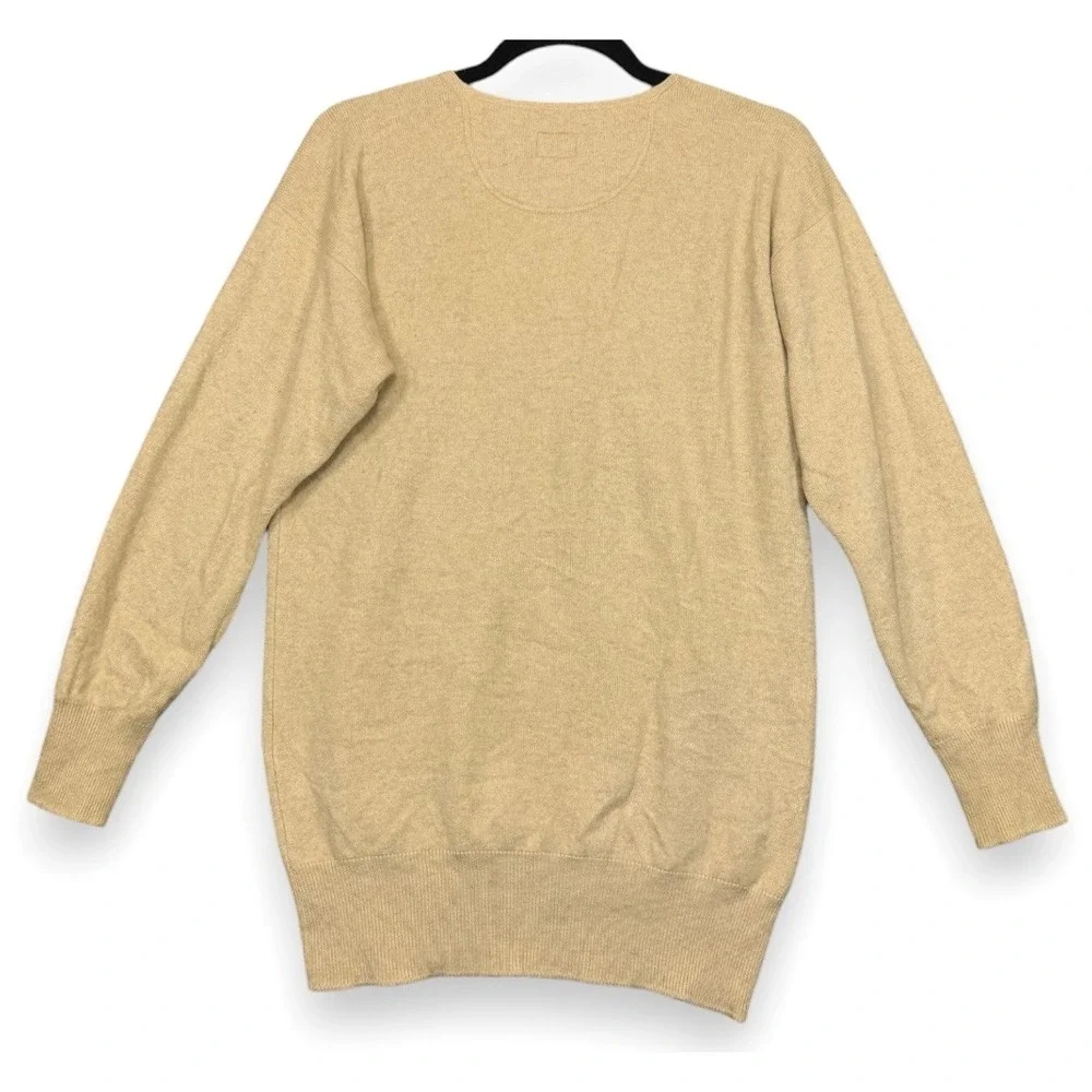 Mitsukoshi Thermal Set Mens L Beige Wool Henley Top Leggings‎ Long Johns Japan